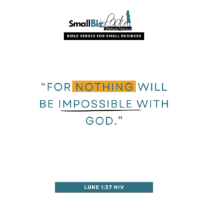 Luke 1:37 NIV meme