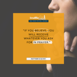 Matthew 21:22 NIV meme